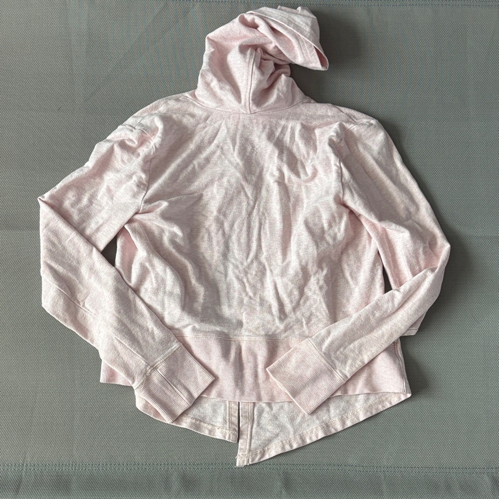 CALIA by Carrie Underwood Soft Pink Hooded knit open cardigan sweatshirt xs - Picture 6 of 6